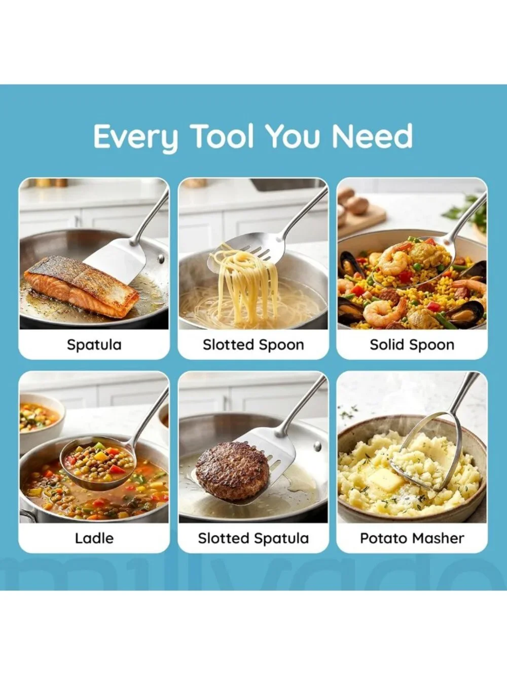 Heavy Duty Stainless Steel Potato Masher Tool for Perfect Mashed Potatoes